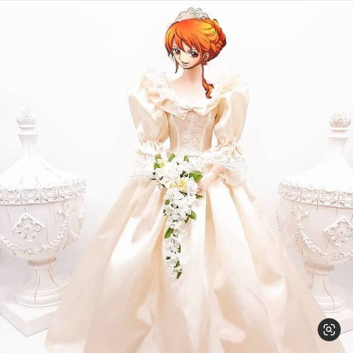 Nami as Yurie in her wedding dress by EmperorRoku on DeviantArt