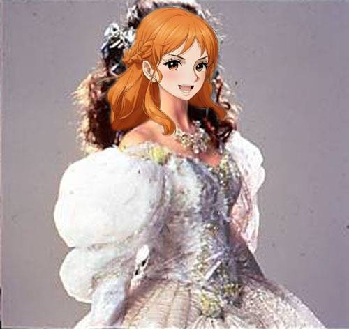 Nami as Yurie in her wedding dress by EmperorRoku on DeviantArt