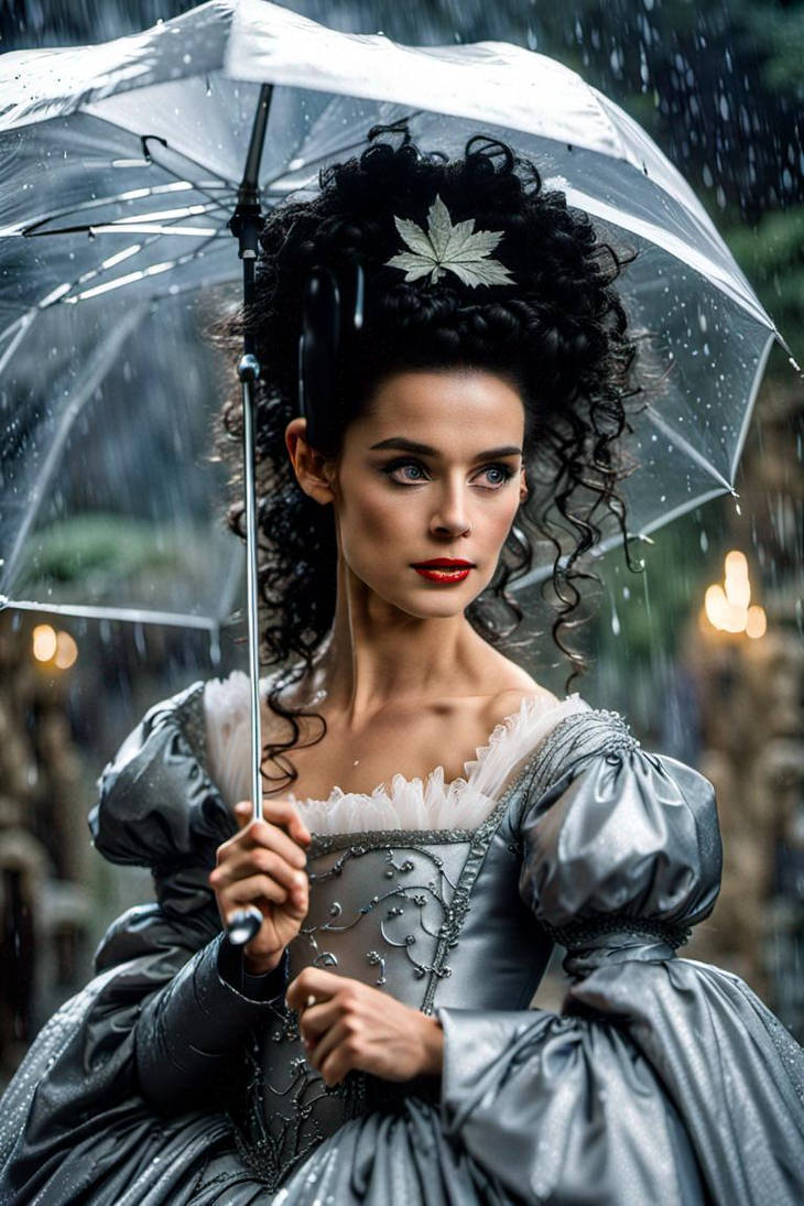 Labyrinth Princess Sarah in the rain with umbrella by EmperorRoku on ...