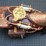 Etched Armored Steampunk Gauntlet