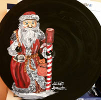 Vinyl Art-Oldstyle Santa