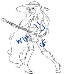 Marceline WIP- The Lineart!