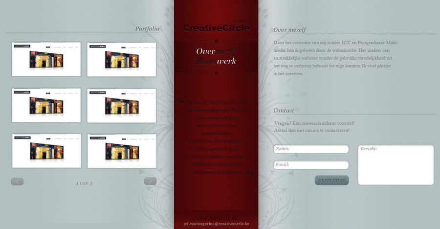 One Page Portfolio Layout By Creativecircle On Deviantart