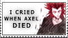 I Cried When Axel Died Stamp