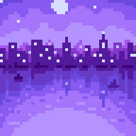 Urban waterways -pixelart