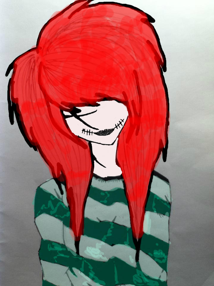 emo girl with red hair by WickedServaphim on DeviantArt emo girl with red hair by WickedServaphim on DeviantArt