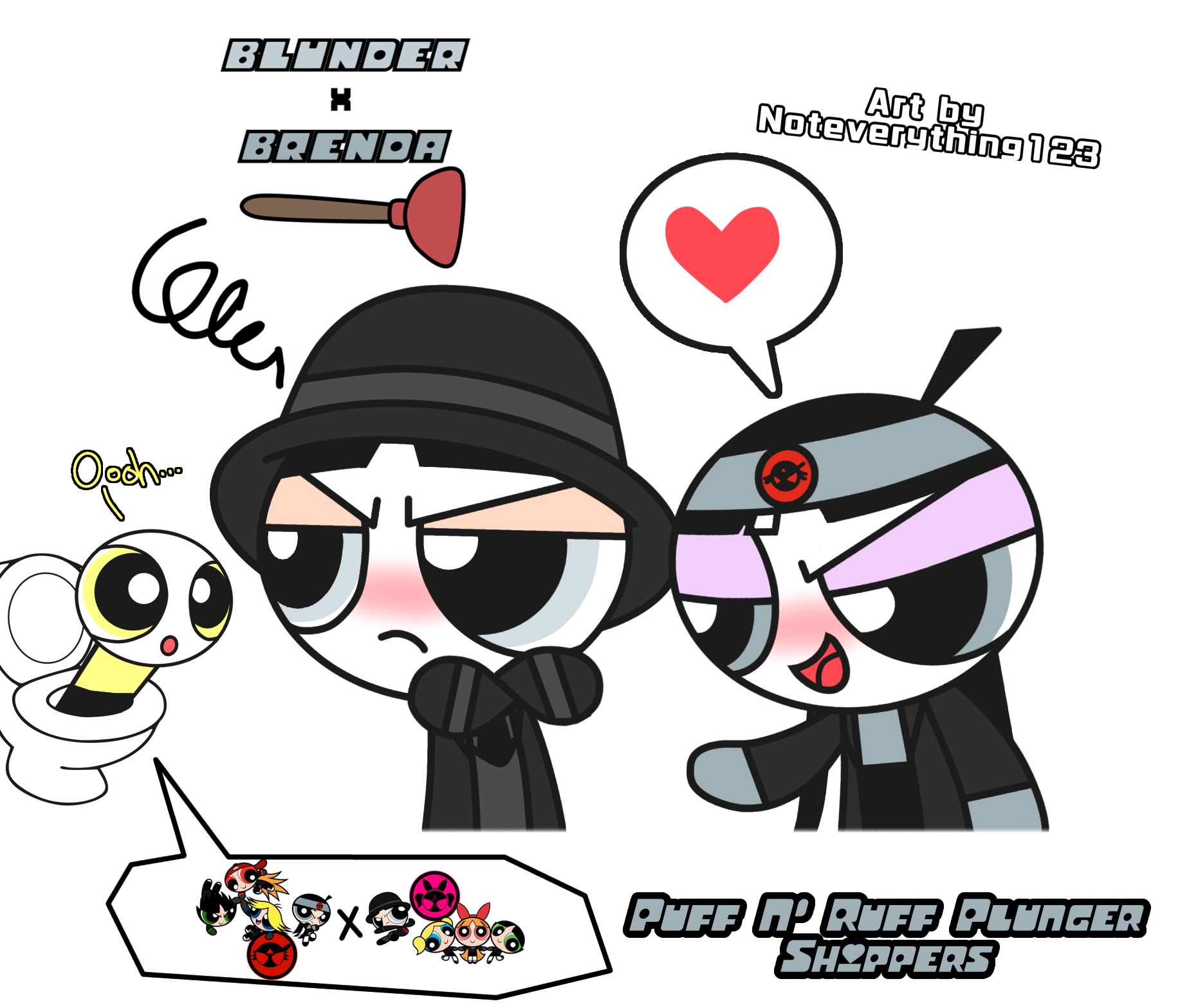 Brelunder (Blunder x Brenda) (PPG RRB AU OC ship) by Noteverything123 ...