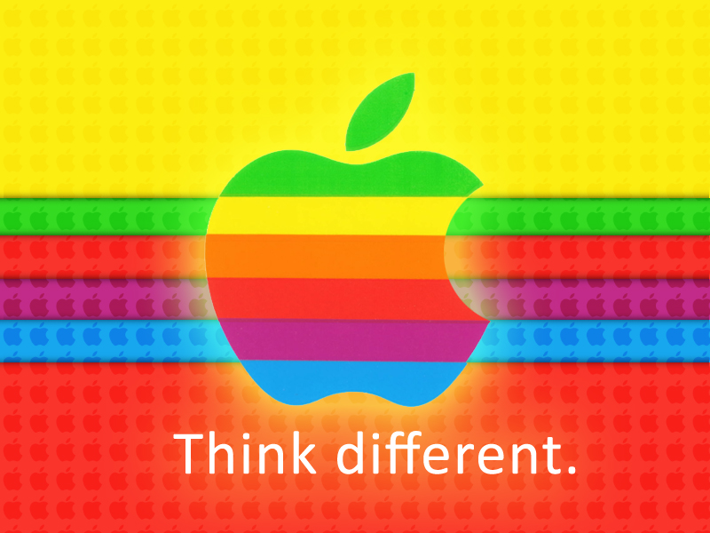 Redrew the Apple rainbow wallpapers in high-res : r/iphone