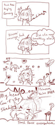 [4koma] The curse of Trash Doves