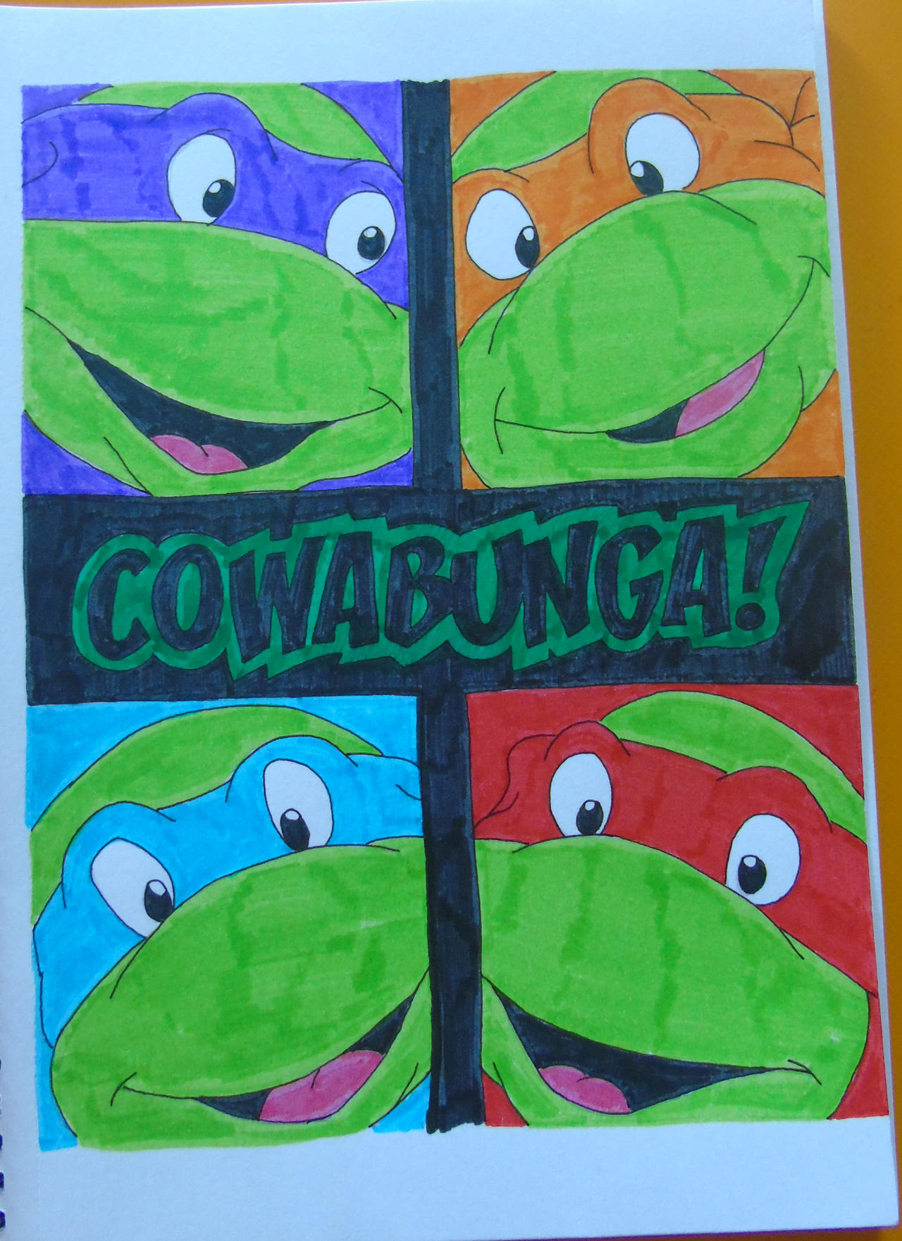 Cowabunga Lettering TMNT Cowabunga by TheRealAverageDrawer on DeviantArt