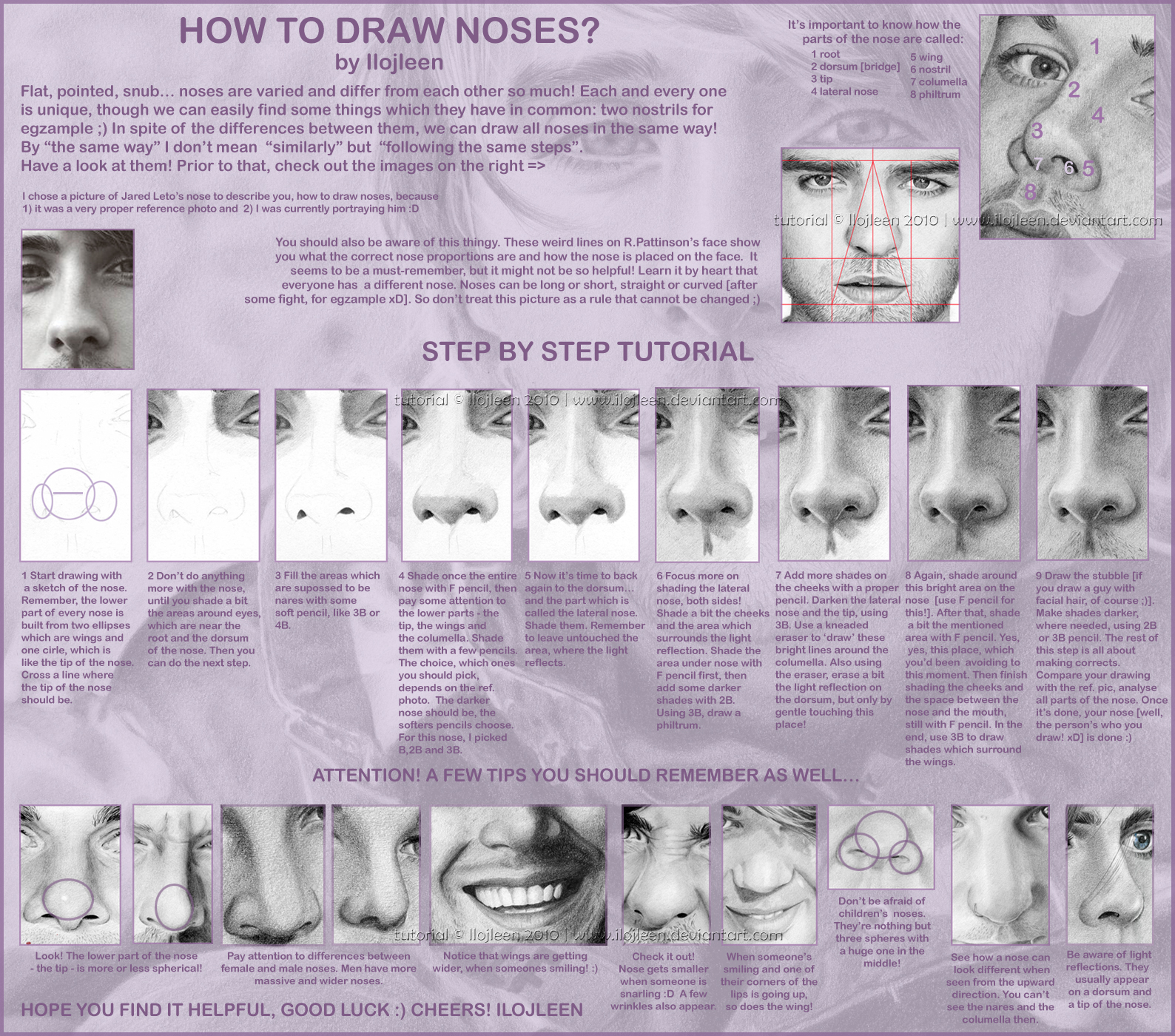 Tutorial: how to draw noses?