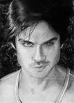 Ian Somerhalder as Damon by Ilojleen