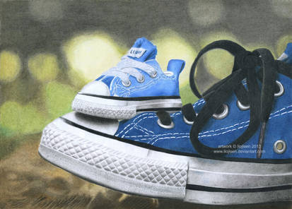 Converse sneakers drawing