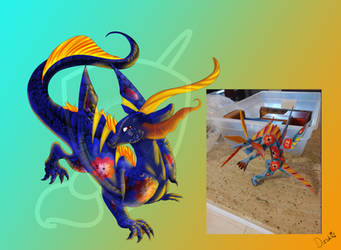 Alebrije Blue Dragon