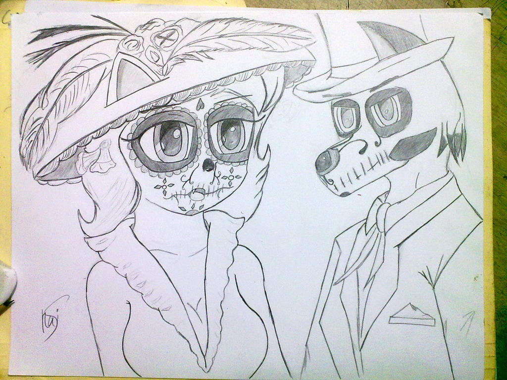 Calaveritas Lineart