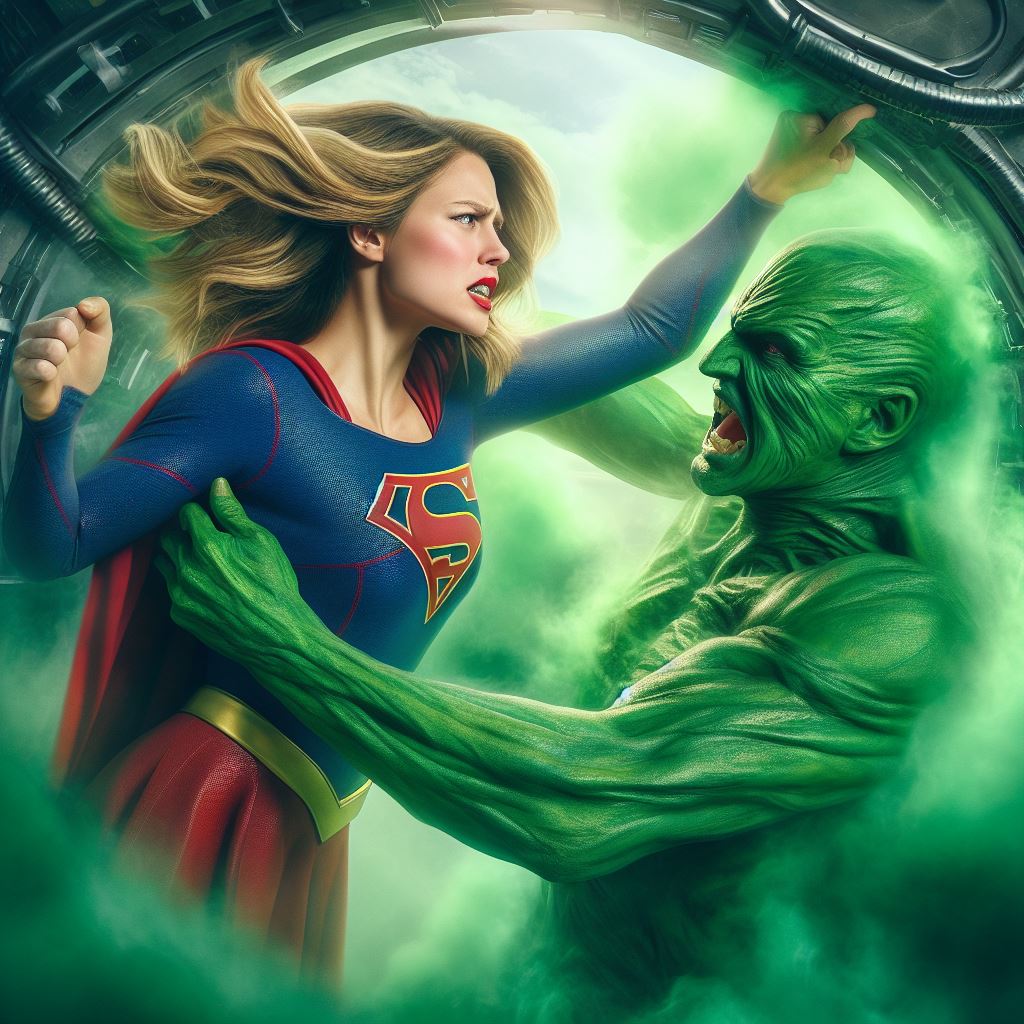 Skryptonit Supergirl versus a Kryptonite Monster 10 by SonOfKrypton1978 on DeviantArt