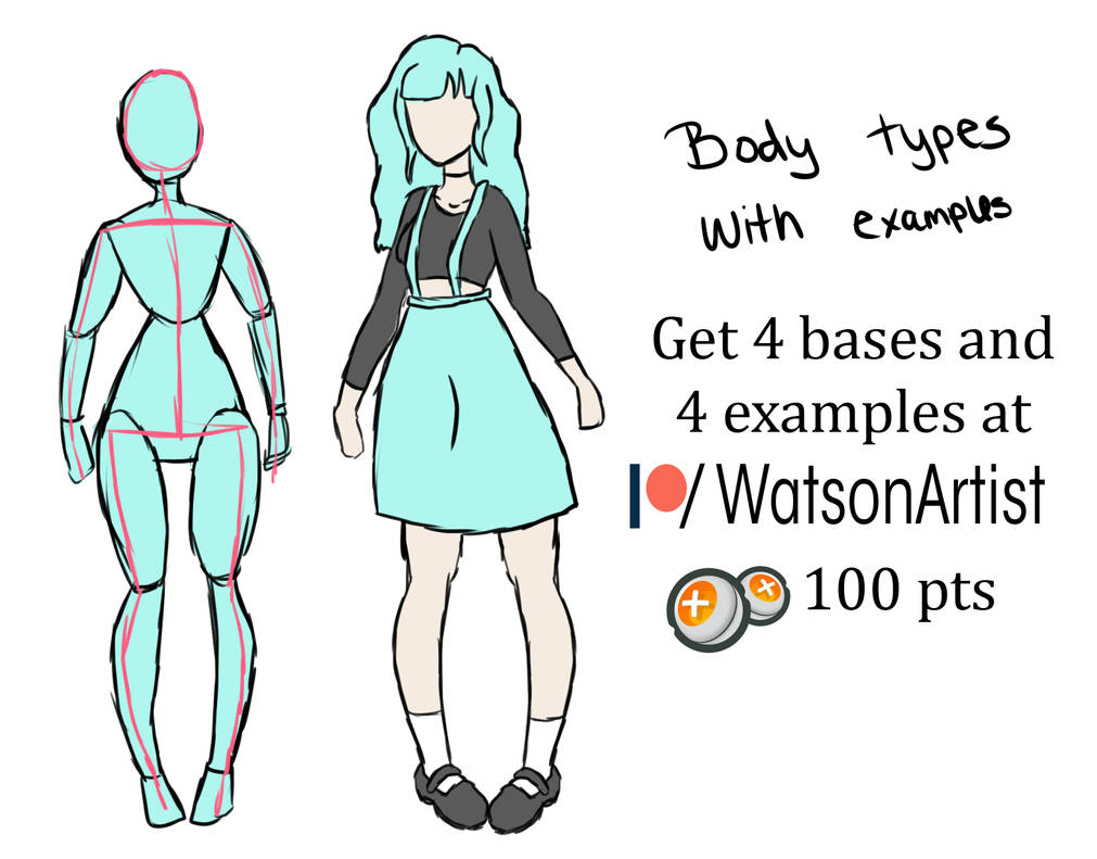 Body Types with Examples Sheet by Miss-DaMeanor on DeviantArt