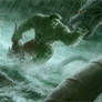 Hulk vs Aqua monster