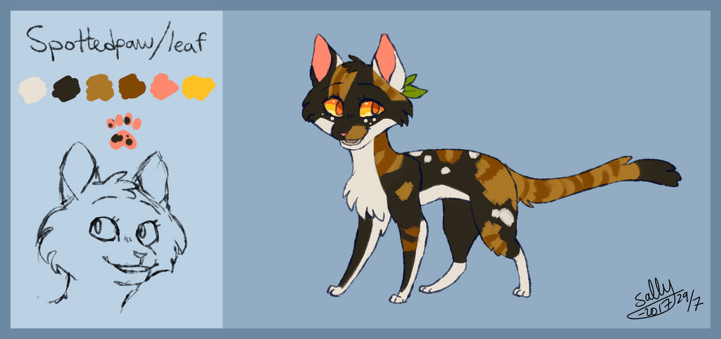 Spottedleaf Paws Spottedpaw/leaf by Sagutoyas-designs on DeviantArt