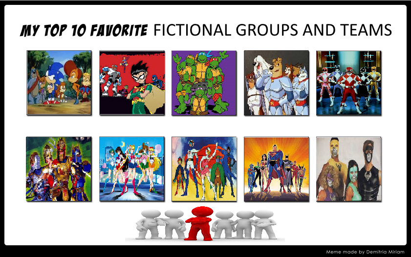 JCFanfic's 10 Fictional Groups And Teams