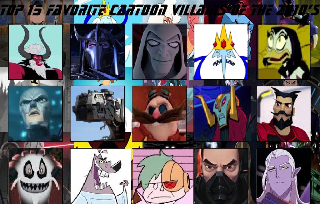 JCFanfics' Top 15 Cartoon Villains Of The 2010s by JCFanfics on DeviantArt
