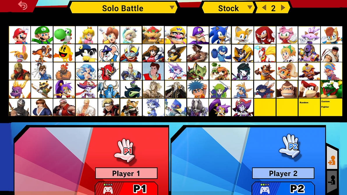 Smash Ultimate Roster Template by Mathew-Swift-VA on DeviantArt