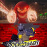 Knuckles Faces Off Against Rocksteady