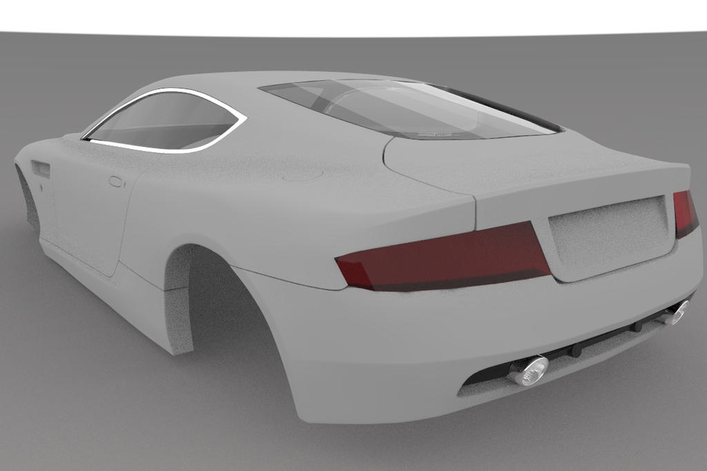 Car Rendering From Rear Bottom Clay Render - Rear by bigsheepNAP on DeviantArt