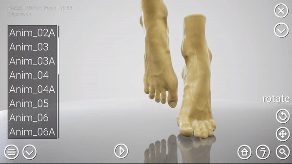 Feet Animation Selector by igeolwen on DeviantArt