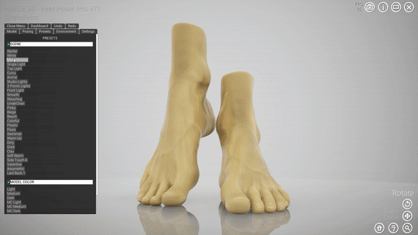 Preset Scenes - Feet Poser Pro