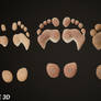Paw silhouette in HAELE 3D - Feet Poses Pro