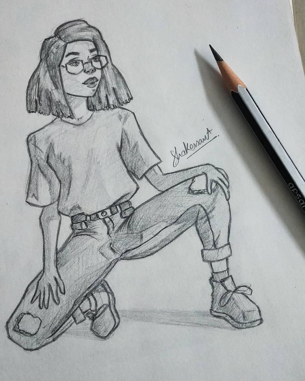 Random Basic Drawn Girls Random Girl Sketch by Shakessart on DeviantArt