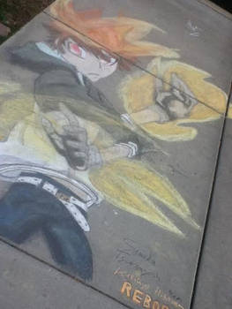 Tsuna Chalk Drawing