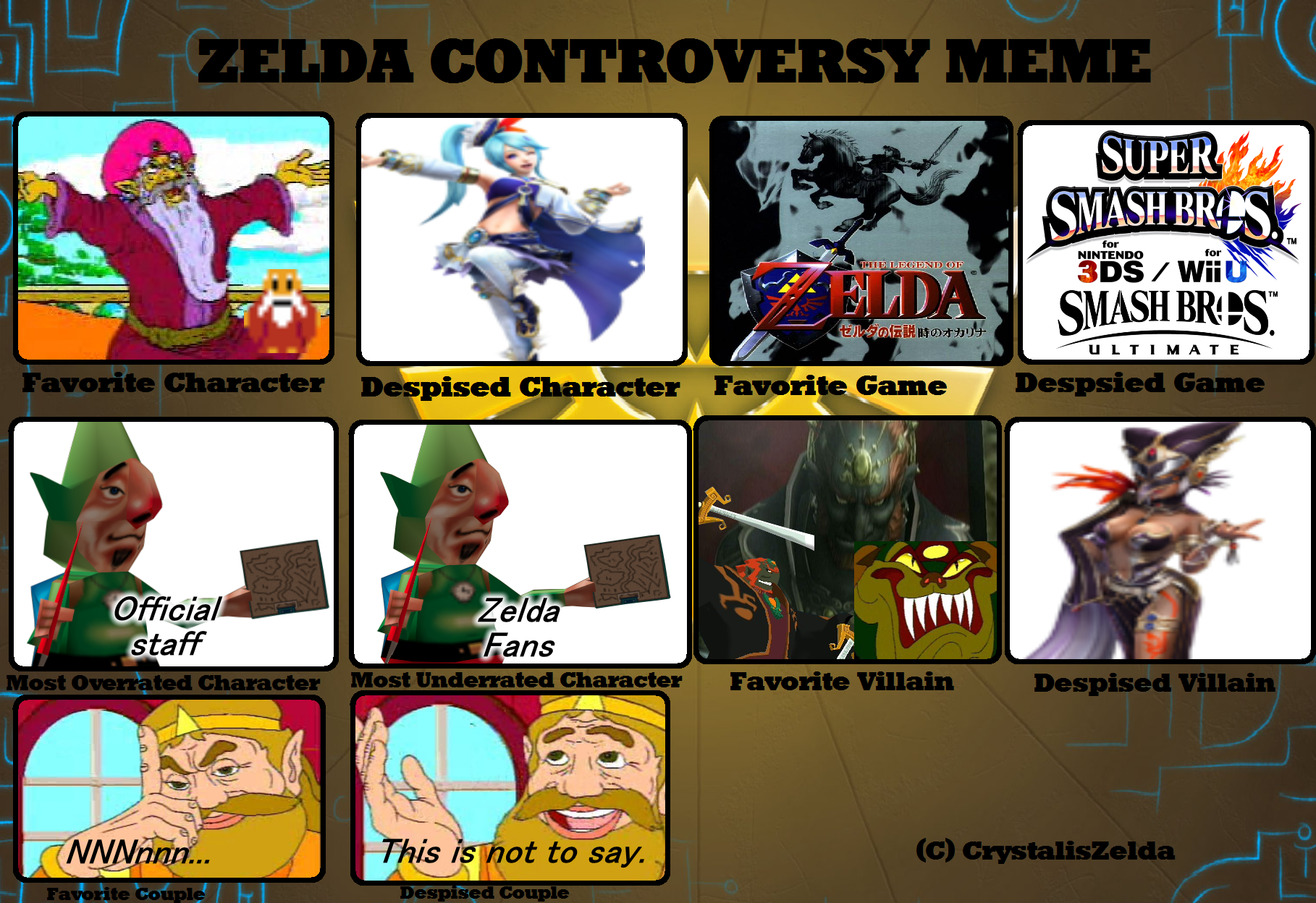 My Zelda Controversy Meme answers