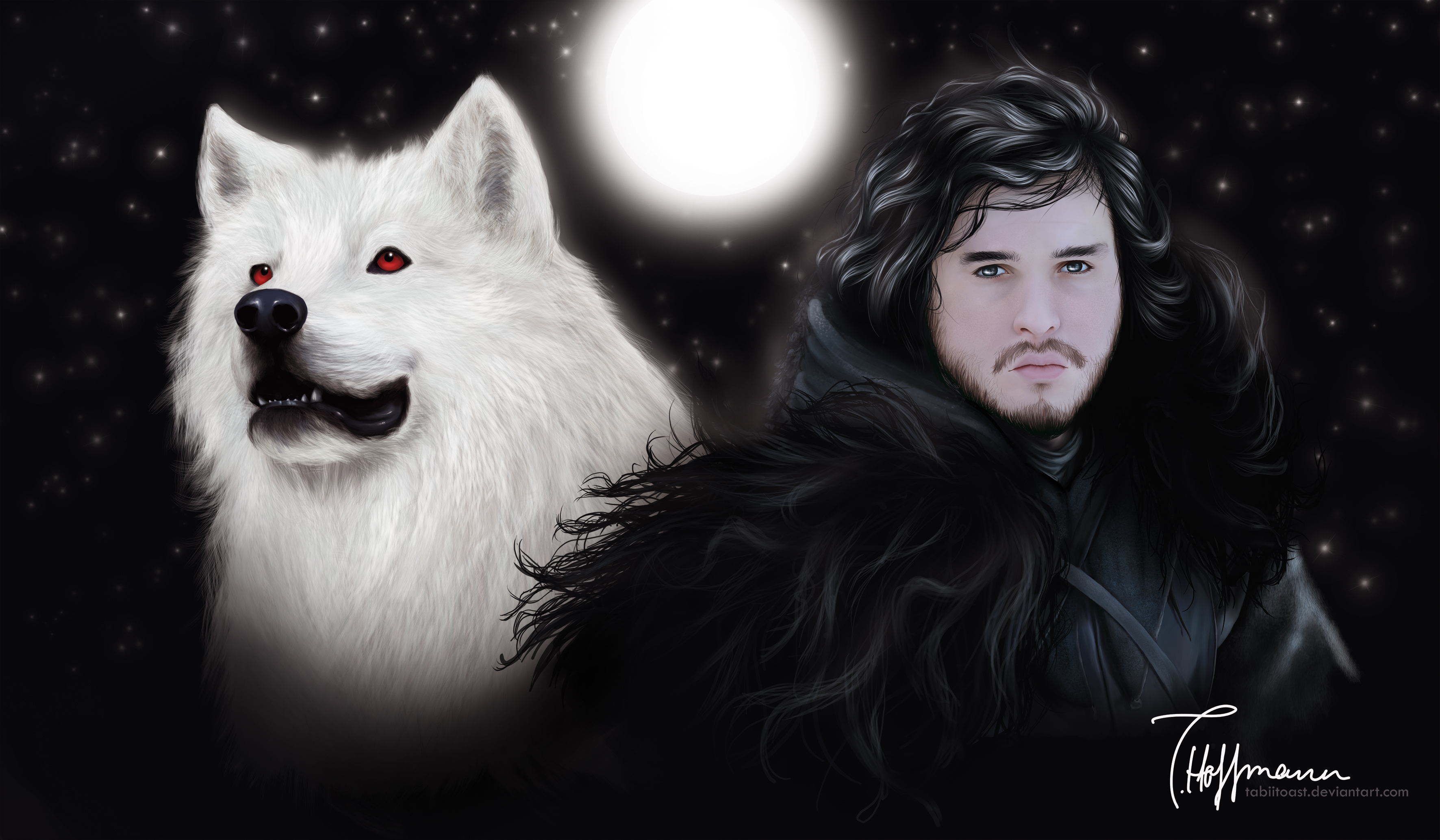 Game of Thrones: Jon and Ghost