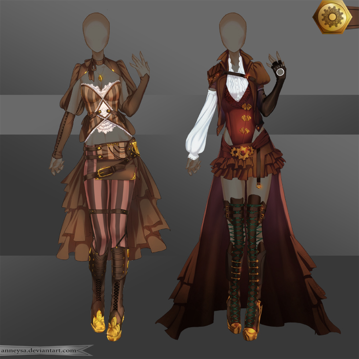 [Closed]Adoptable Outfit (Steampunk 1-2)