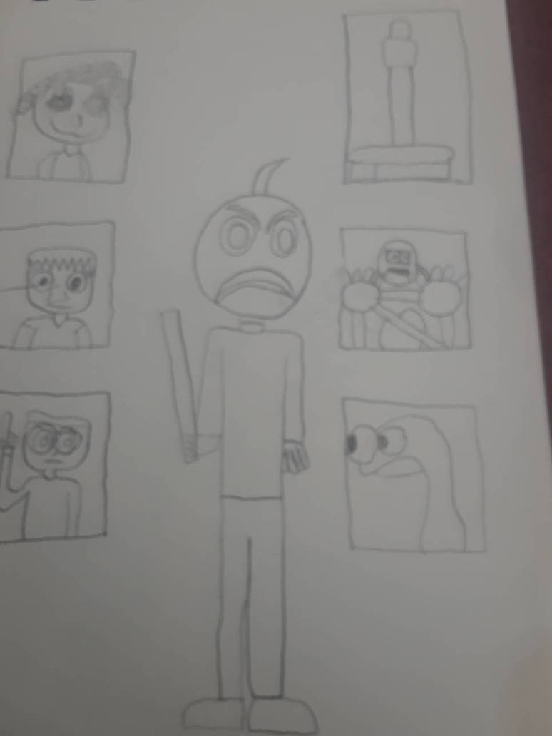 sketch fan art: baldis basics by Jaredthetrain on DeviantArt