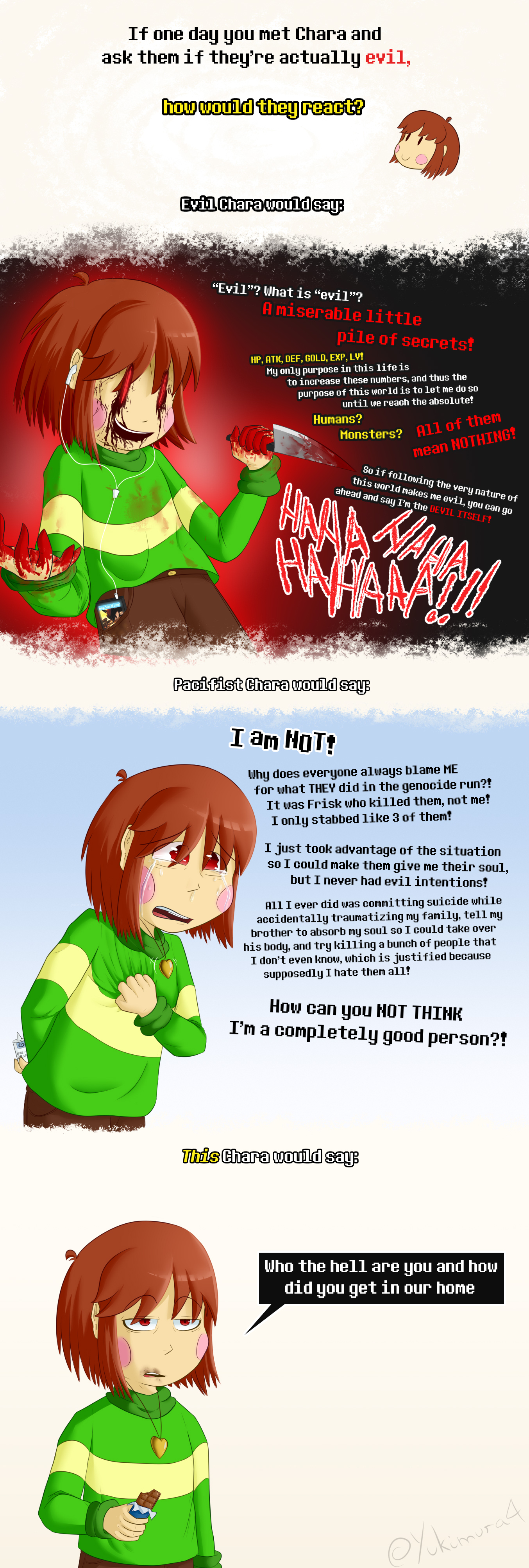 My take on Chara - Undertale by Yukimura-4 on DeviantArt