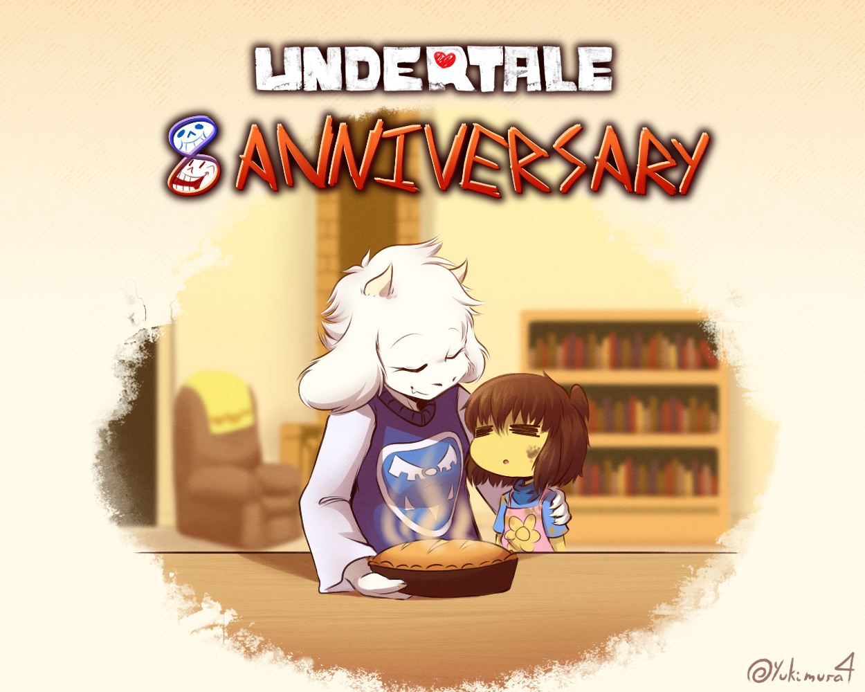 🎉Happy birthday UNDERTALE 🎉 Sans fight no hit for the 8th years of U