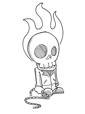 sketch_Ghost Rider by DOUGLASDRACO on DeviantArt