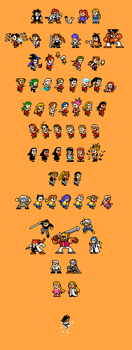 Megaman-style Negima Sprites 2