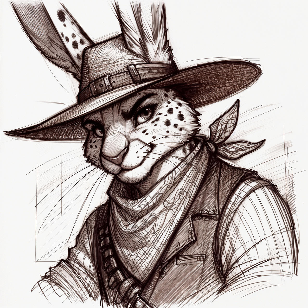 Jackrabbit Sketch by brackenthedare on DeviantArt