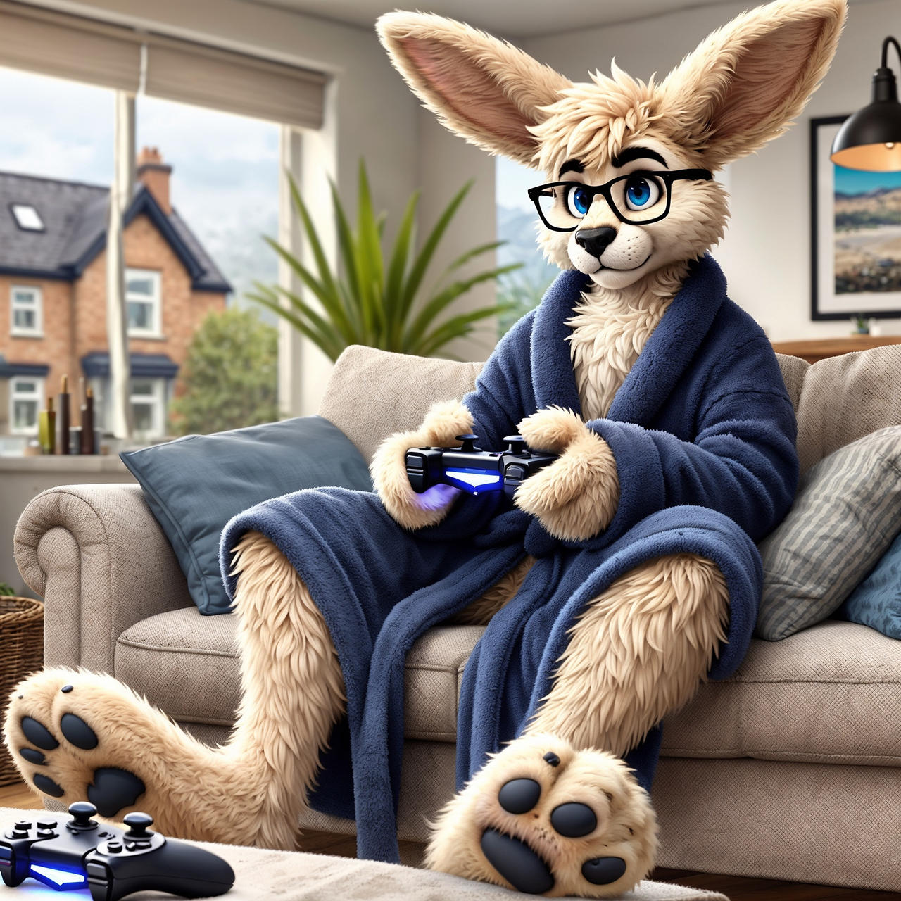 Gamer Rabbit by brackenthedare on DeviantArt