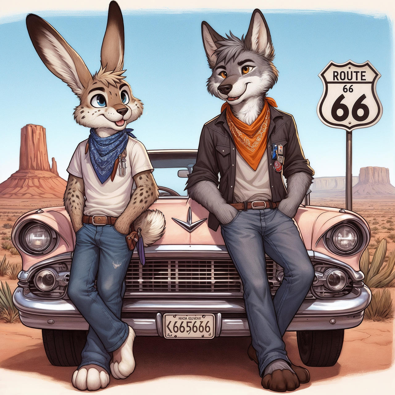 Route 66 Rabbit Route 66 by brackenthedare on DeviantArt