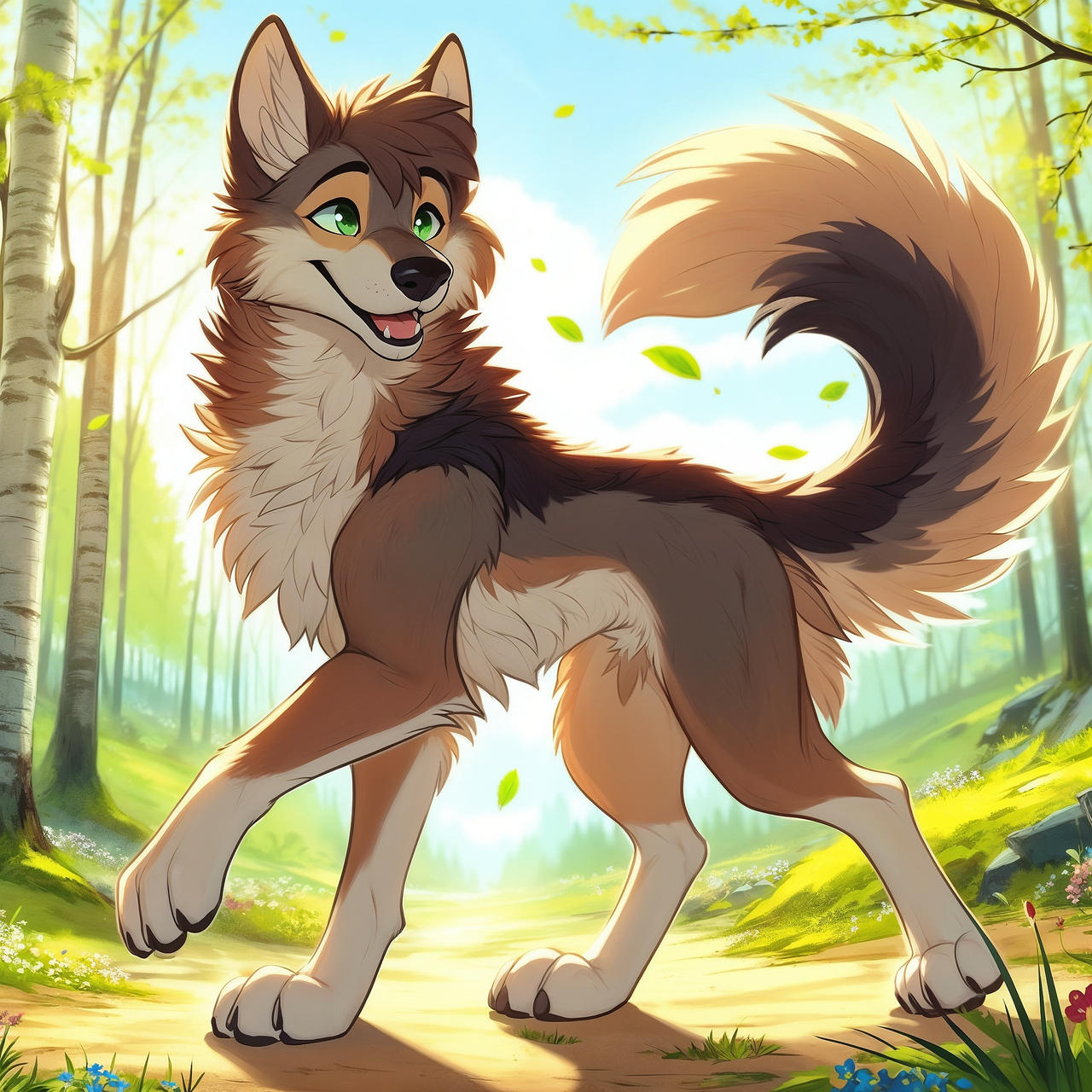 Cool Wolves Spring Spring Wolf by brackenthedare on DeviantArt
