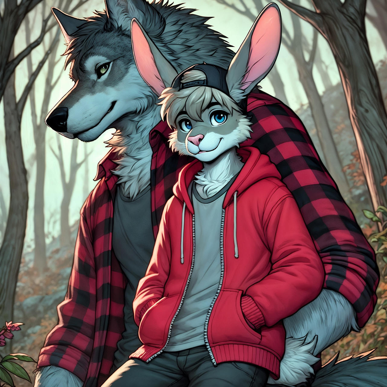 Wolf And R Rabbit Overgrowth A Rabbit and His Wolf by brackenthedare on DeviantArt