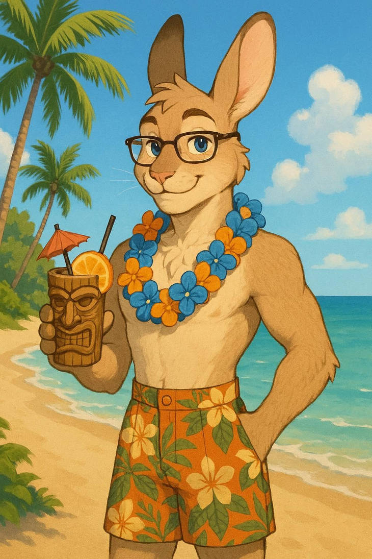 Preppy Rabbit Tropical Preppy Rabbit by brackenthedare on DeviantArt