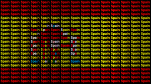 Spain Name flag