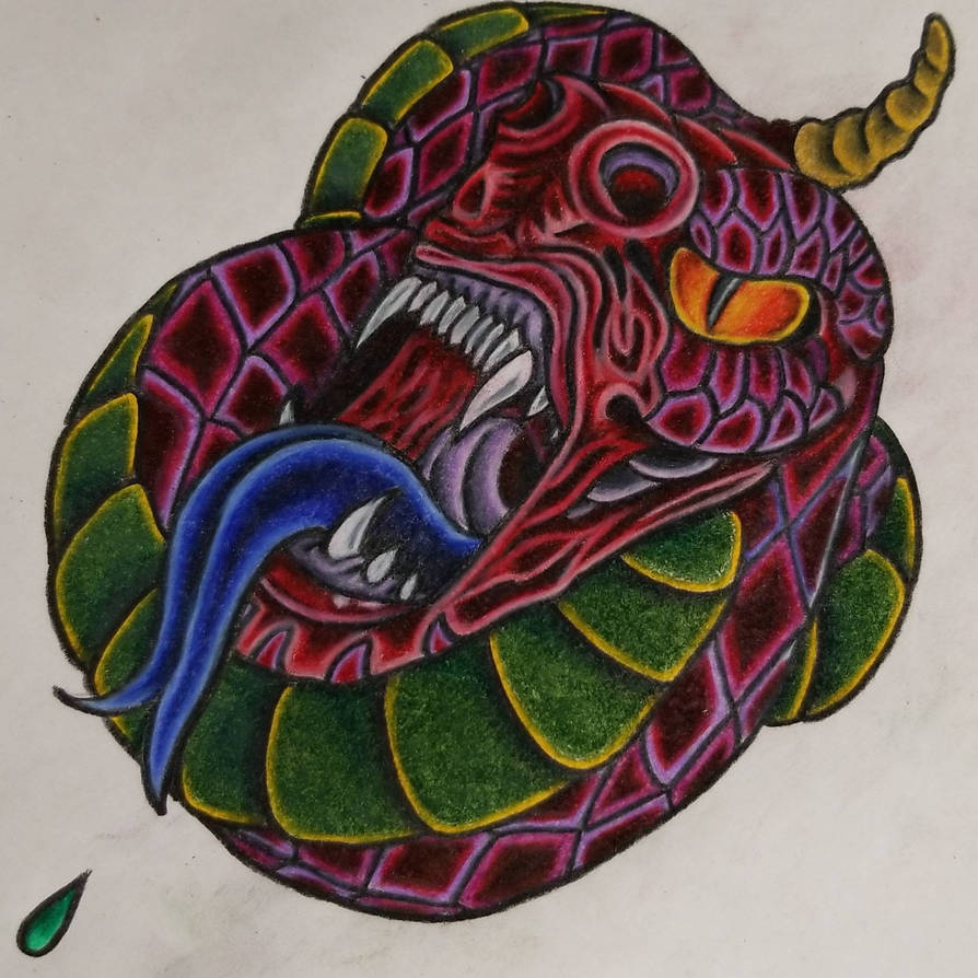 evil snake full color by datsnowman on DeviantArt