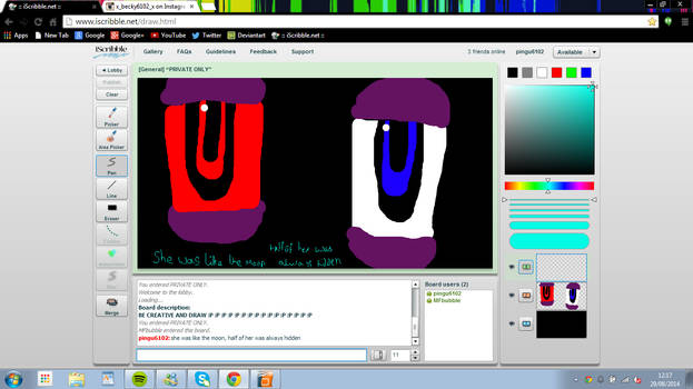 Iscribble with MFbubble